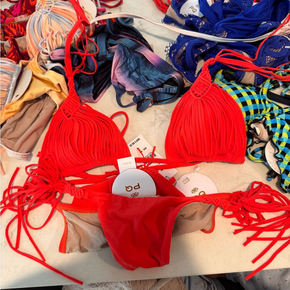 Pilyq Red Bikini Set
